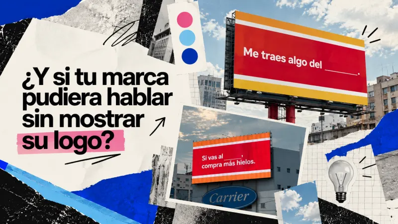 Collage editorial de Cnote con espectaculares de OXXO sin logotipo y el título sobre reconocimiento de marca.