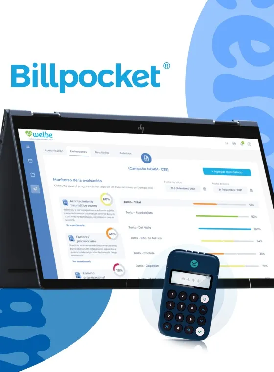 Diseño de interfaz para Billpocket en tableta y terminal de pago