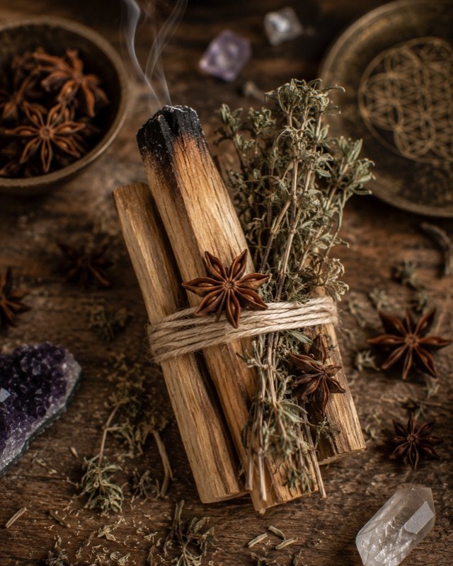 Limpia de palo santo para éxito laboral