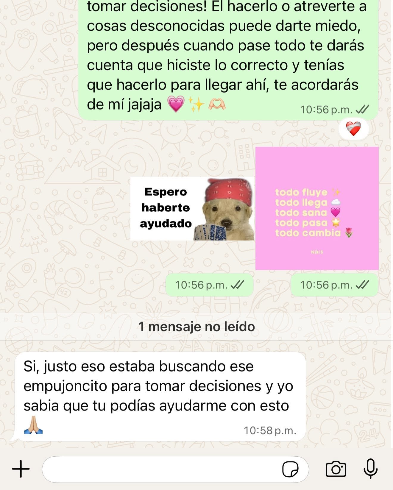 Testimonio de una clienta