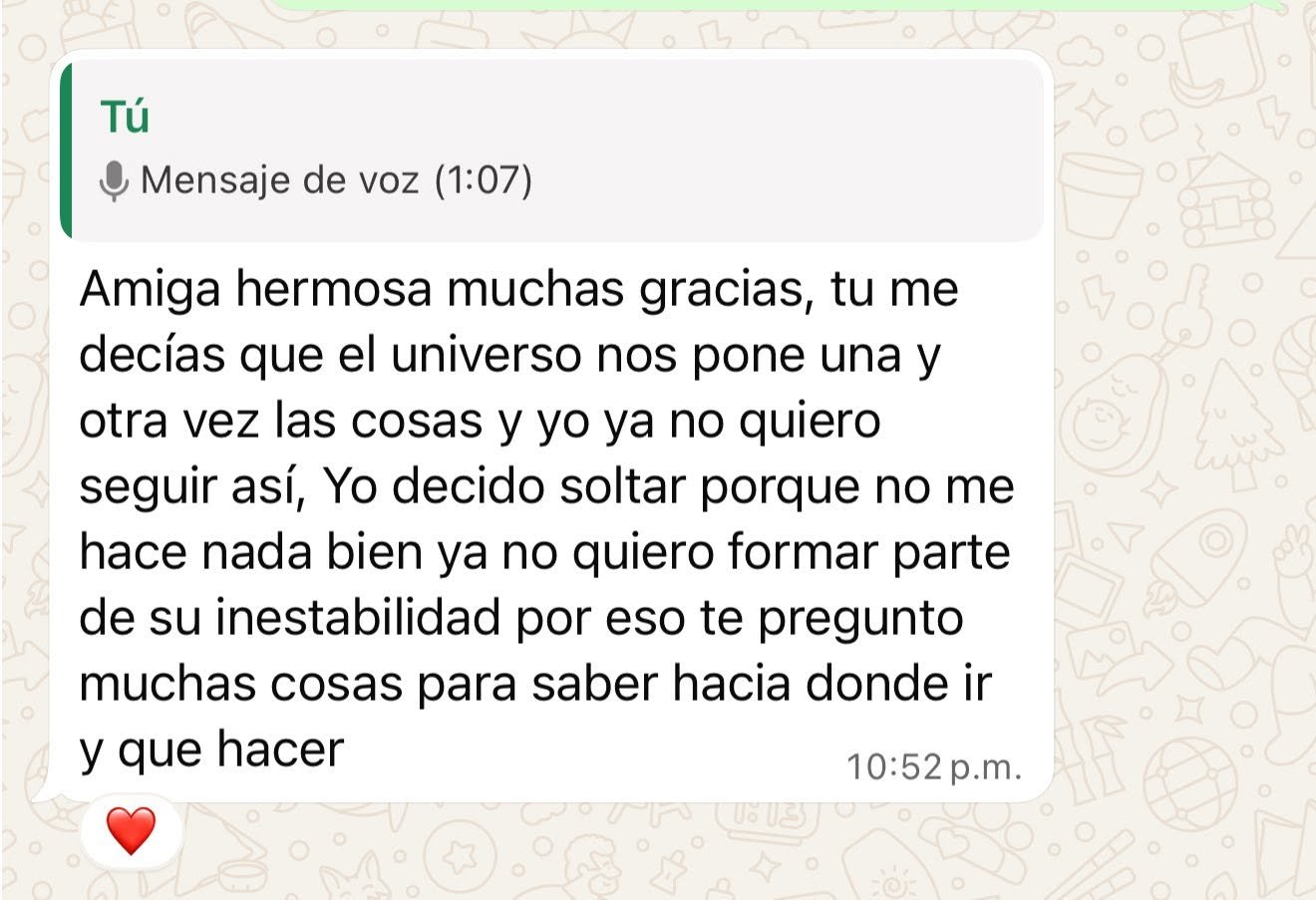 Testimonio de una clienta