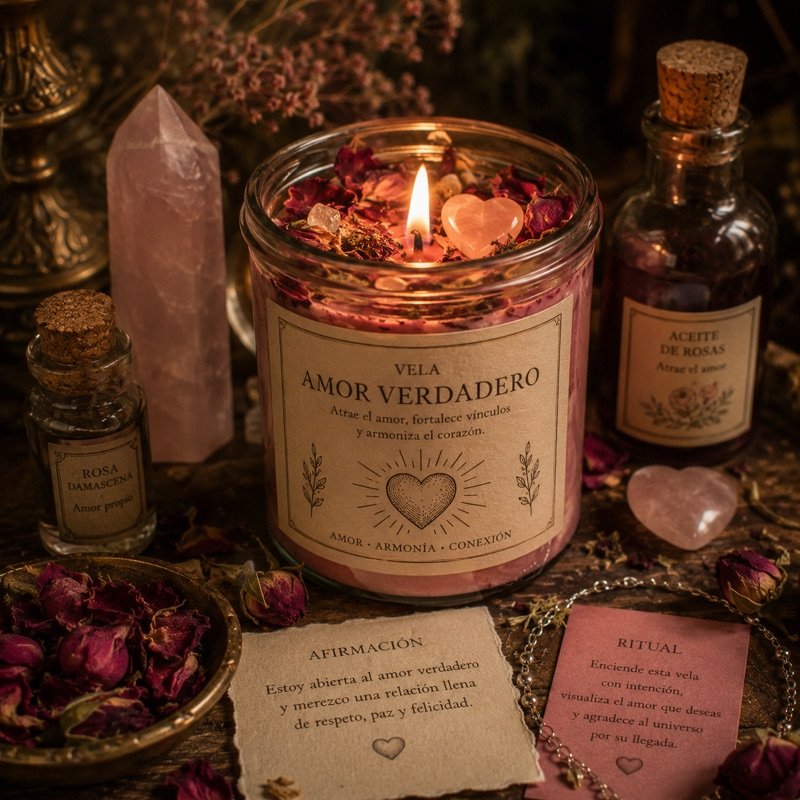 Vela ritual amor verdadero