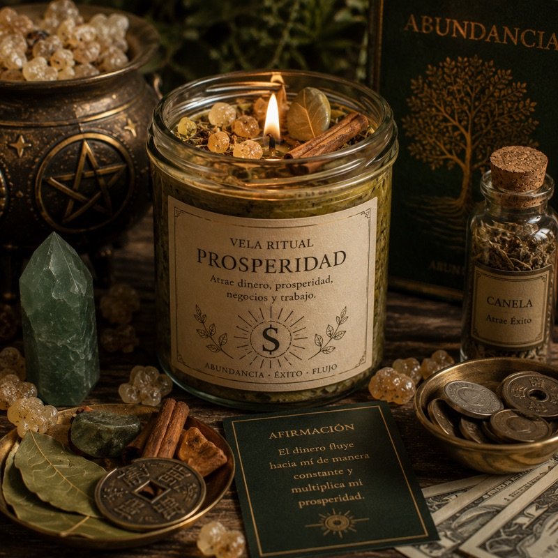 Vela ritual prosperidad y abundancia